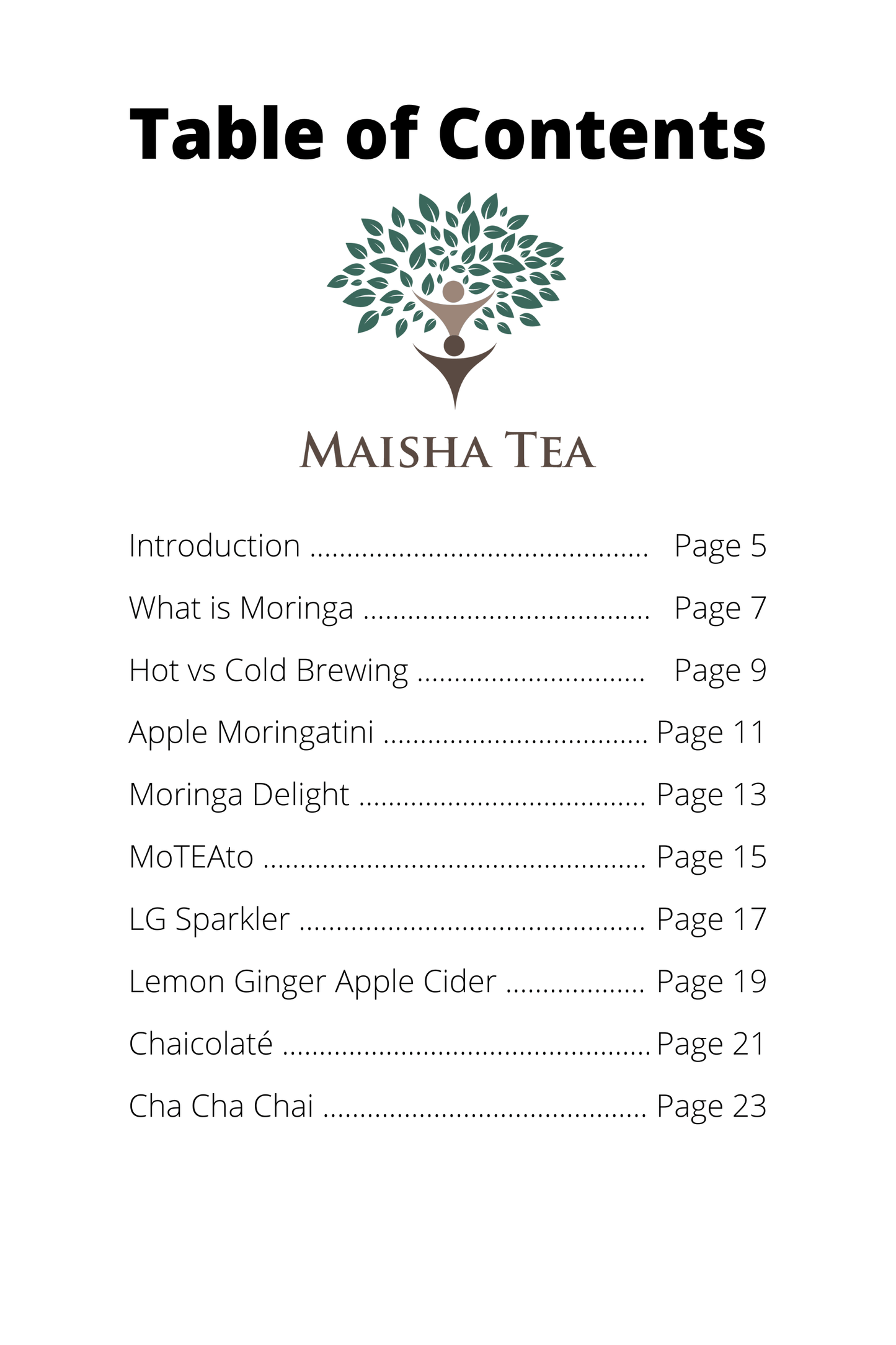 Maisha Tea Presents: Moringa Tea Cocktails eBook - Maisha Tea