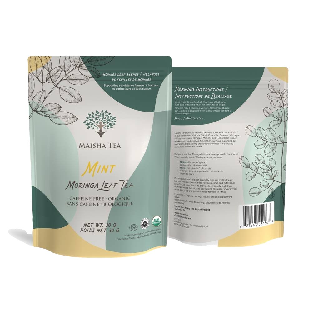 Mint Moringa Leaf Tea - Maisha Tea