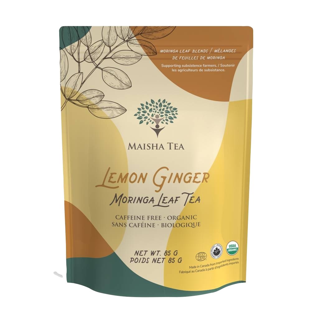 Lemon Ginger Moringa Leaf Tea - Maisha Tea