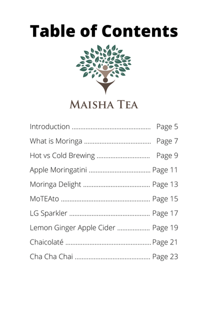 Maisha Tea Presents: Moringa Tea Cocktails eBook - Maisha Tea
